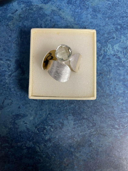 Silver ring.