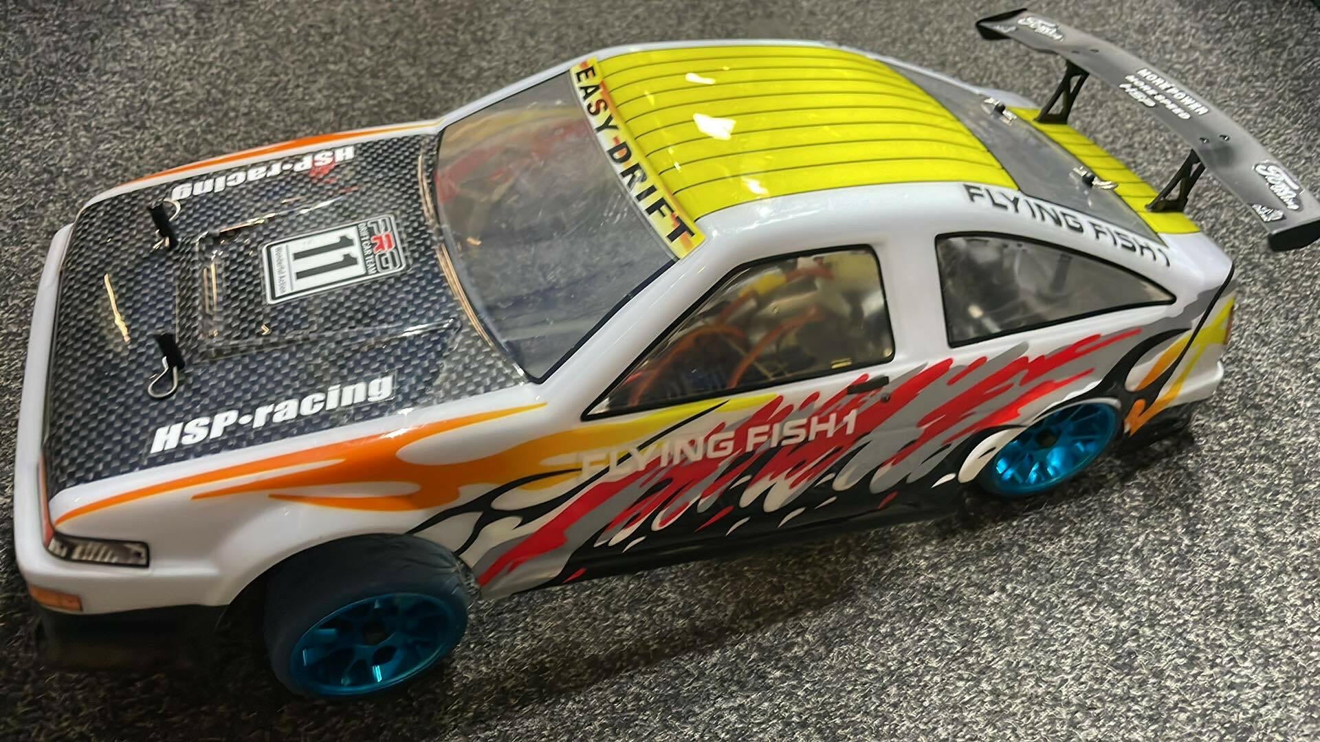 Flying Fish RC Car with Spares.