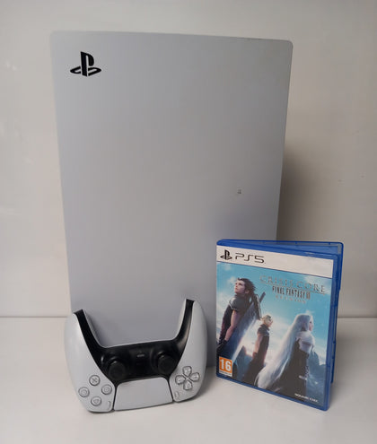 Sony Playstation 5 Disc Edition Console & 1 Game.