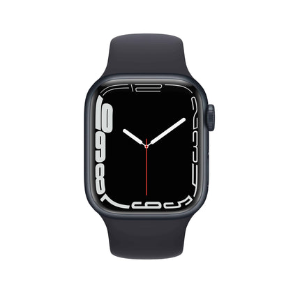 Apple Watch Series 7 GPS 41mm Midnight Aluminium Case With Midnight Sport Band.