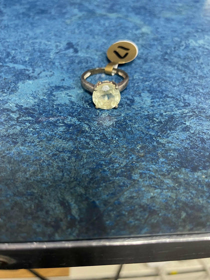 Silver ring.