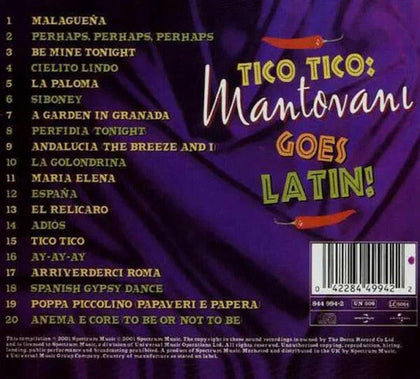 Mantovani - Tico Tico - Mantovani Goes Latin (CD).