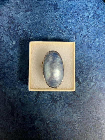 Silver ring.