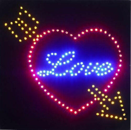 Steepletone LED 'Love' Sign - Funky & Retro!….