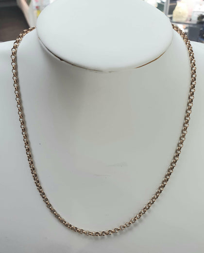 9ct gold chain (hoops) 18