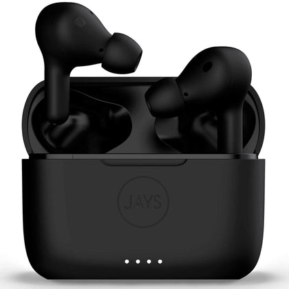 Jays Active Noise Cancelling (ANC) Bluetooth Headphones in Ear - T-seven - Black.