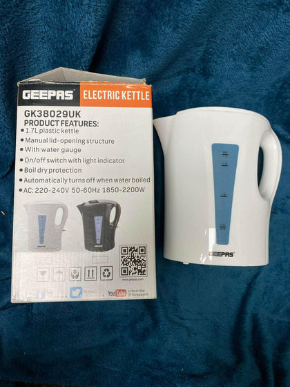 Geepas - Electric Kettle Cordless Fast Boil Jug 2200W Boil Dry Protection / 1,7l.