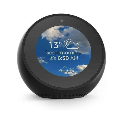 (Black) Amazon Echo Spot Compact Smart Speaker Alexa.