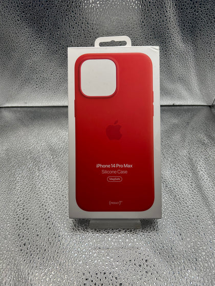 Apple iPhone 14 Pro Max Silicone Case With Magsafe - Red.
