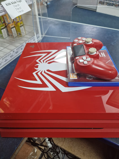 Playstation 4 Pro Console 1TB Spider-Man Red Boxed.