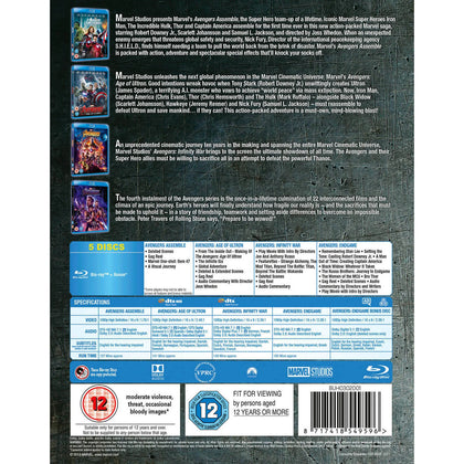 Avengers: 1-4 Complete Collection Blu-ray.