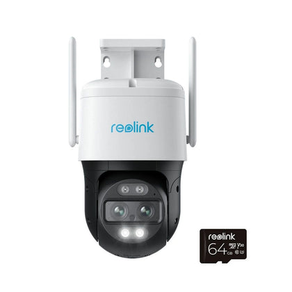Reolink TrackMix 4K Dual Lens Wifi PTZ Camera With 64GB SD Card.