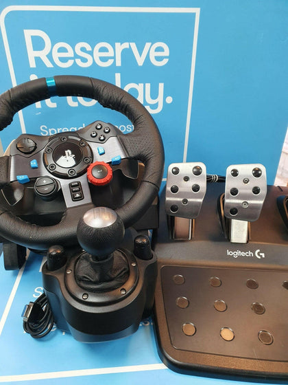 Logitech G29 Driving Force Racing Wheel, Pedals and Gear Shifter.