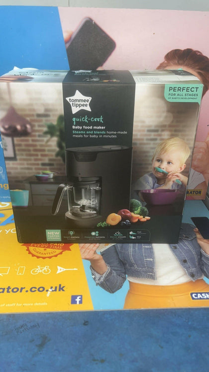 Tommee Tippee Quick Cook Baby Food Maker, Blender and Steamer Black.