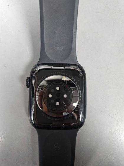 Apple Watch Series 8 GPS , 41mm Midnight Aluminium Case.