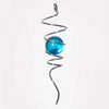 Spinart Spiral Tail Silver/Blue Ball Windspinner