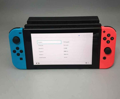 Nintendo Switch Console, 32GB + Neon Red/Blue Joy-Con, Unboxed.