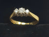 18CT GOLD DIAMOND RING - (Size L) - LEYLAND STORE