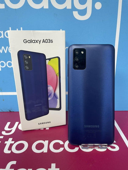 SAMSUNG GALAXY A03S BLUE 32GB UNLOCKED BOXED.