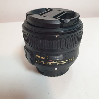 Nikon Nikkor AF-S 50mm F/1.8G Lens - Black.