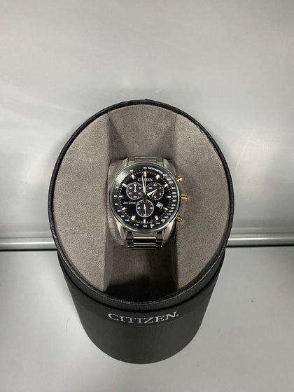 CITIZEN ECO DRIVE MENS WATCH (STAINLESS STEEL LINKS).