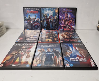 ** Sale ** Marvel 13 Dvd Joblot includes avengers,captain america & Ant man *Collection Only*.