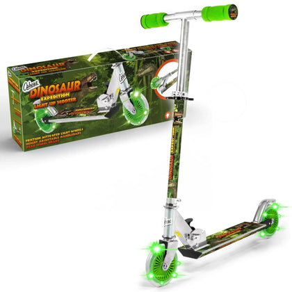 Ozbozz Dinosaur Scooter with 2 Light Up Wheels.