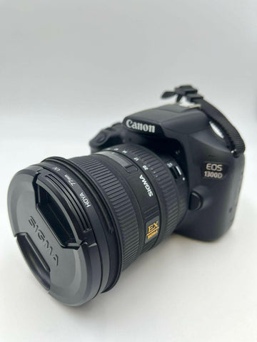 Canon EOS 1300D Digital SLR Camera with Sigma 10-20mm Lens