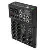 ammoon AGM04 4-Channel Mini Mixing Console Digital Audio Mixer 2-band EQ Built-in 48V Phantom Power
