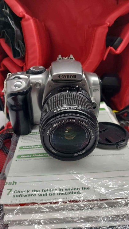 Canon Eos 300D camera with 15-55mm lens complete with case.