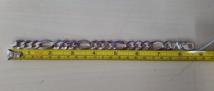 Mens 925 Silver Bracelet 23cm, 24g.