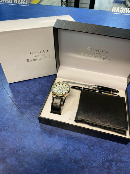 Geneva Executive Style Gents watch set.