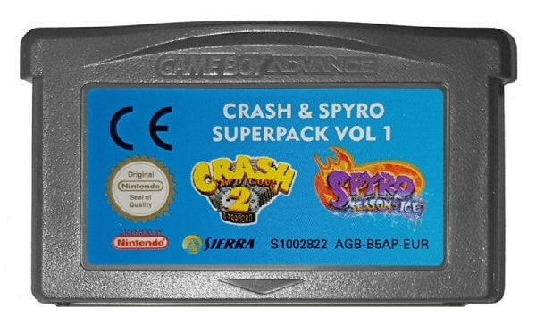 Crash and Spyro Super Pack Volume 1 - GBA - Cartridge Only