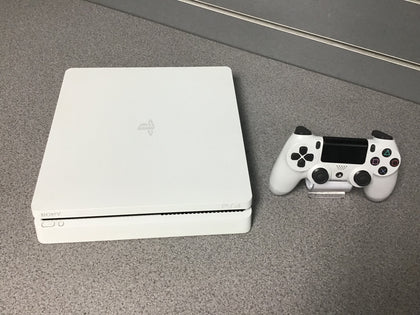 PlayStation 4 SLIM 500GB **Glacier White** inc. Official Wireless Controller & All Cables.