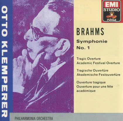 Otto Klemperer, Brahms*, Philharmonia Orchestra ‎– Symphonie No. 1.