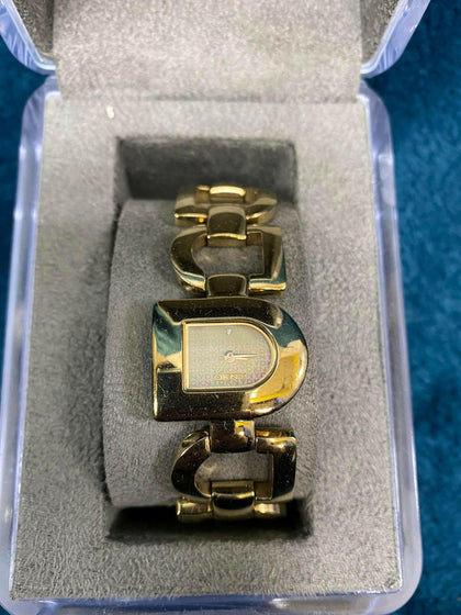 DKNY Gold coloured watch (boxed).