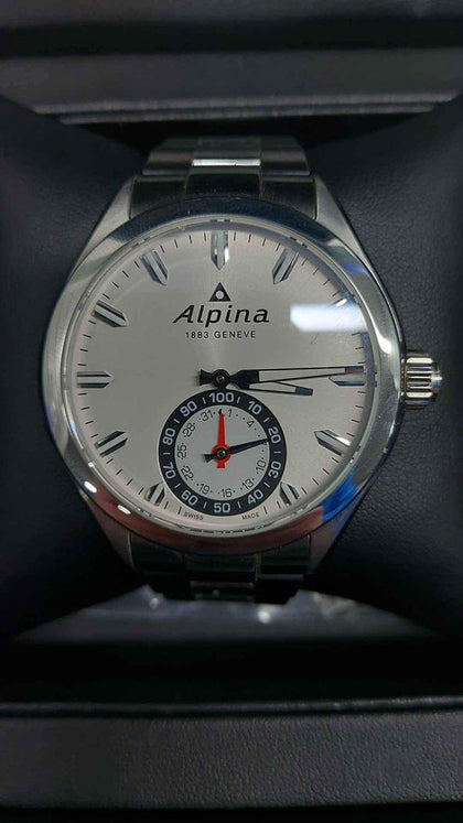 Alpina HSW Silver Dial Stainless Steel Men's Watch AL285S5AQ6B Horological Smartwatch - Boxed With Links.