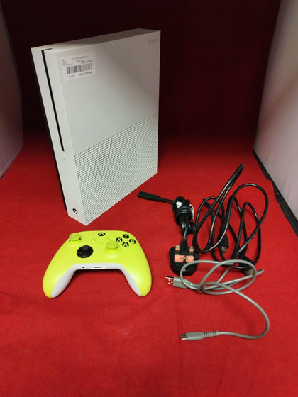 Xbox One S 500GB Console with lime Controller.