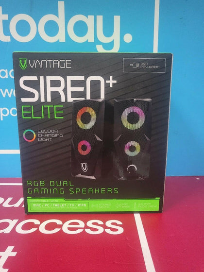 Vantage: Siren+ Elite RGB Dual Gaming Speakers < Vantage: Siren+ Elite RGB Dual Gaming Speakers Vantage: Siren+ Elite RGB Dual Gaming Speakers.