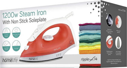 Homelife For Easy Living Ripple X-14 1200W Steam Iron - E7304, Red.
