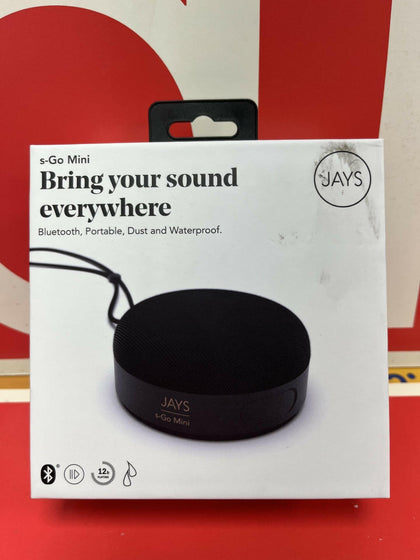 Jays S-Go Mini Black Bluetooth Speaker Speakers.