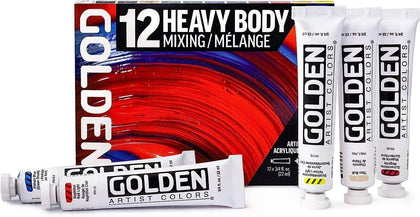 Golden Acrylic : Heavy Body Mixing Set.