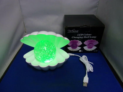 David Fischhoff LED Colour Changing Shell Lamp Pearl.