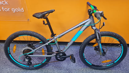 Cube Acid 240 Disc 2021 24in Wheel Kids Mountain Bike Grey/Neongreen **Collection Only**.