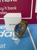 LORUS STAINLESS STEEL WATCH BLUE FACE GOLD STRAP BOXED