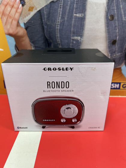 Crosley Rondo Bluetooth Speaker, Red.