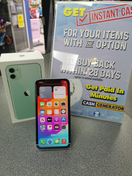 IPHONE 11 MINT GREEN FULLY RESET COMES WITH BOX PRESTON.