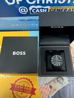 Hugo Boss 1513180 Aeroliner Mens Chronograph Watch - Black.