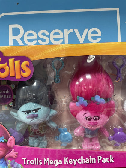 TROLLS MEGA KEYCHAIN PACK BOXED.