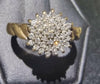 9ct Yellow Gold Diamond Cluster Ring (M)